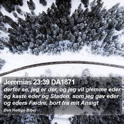 Jeremias 23:39 DA1871 Bible Verse Image