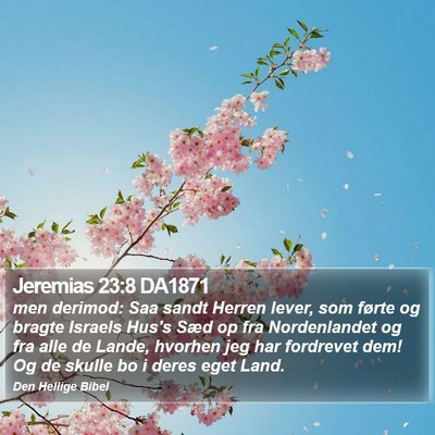 Jeremias 23:8 DA1871 Bible Verse Image