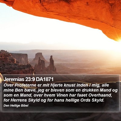 Jeremias 23:9 DA1871 Bible Verse Image