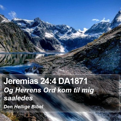 Jeremias 24:4 DA1871 Bible Verse Image