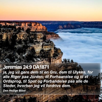 Jeremias 24:9 DA1871 Bible Verse Image