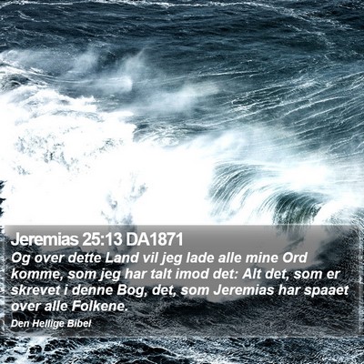 Jeremias 25:13 DA1871 Bible Verse Image