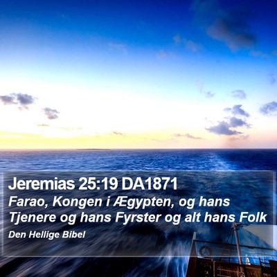 Jeremias 25:19 DA1871 Bible Verse Image