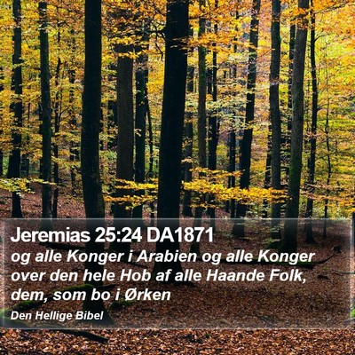 Jeremias 25:24 DA1871 Bible Verse Image