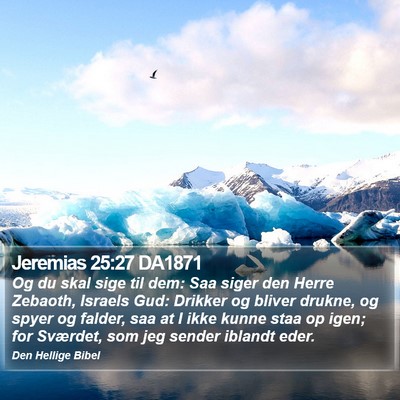 Jeremias 25:27 DA1871 Bible Verse Image