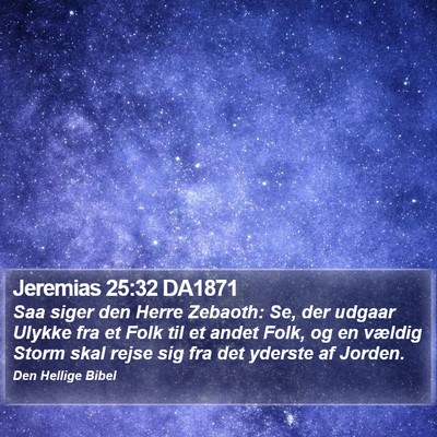 Jeremias 25:32 DA1871 Bible Verse Image