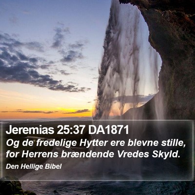 Jeremias 25:37 DA1871 Bible Verse Image