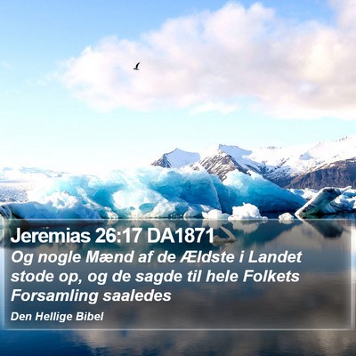 Jeremias 26:17 DA1871 Bible Verse Image