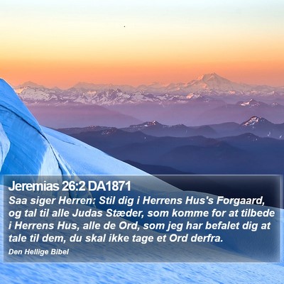 Jeremias 26:2 DA1871 Bible Verse Image