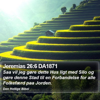 Jeremias 26:6 DA1871 Bible Verse Image