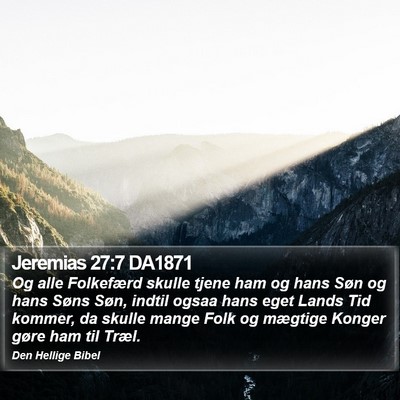 Jeremias 27:7 DA1871 Bible Verse Image