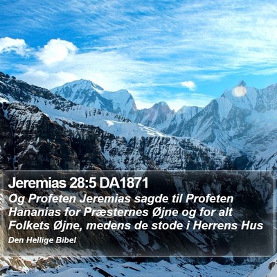 Jeremias 28:5 DA1871 Bible Verse Image