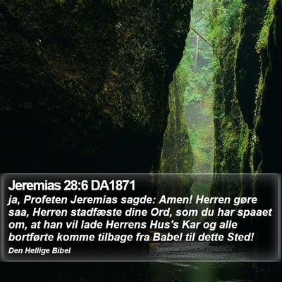 Jeremias 28:6 DA1871 Bible Verse Image