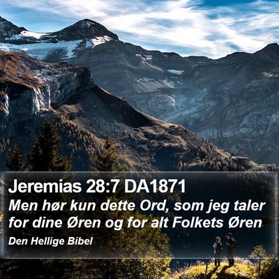 Jeremias 28:7 DA1871 Bible Verse Image