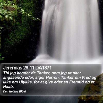 Jeremias 29:11 DA1871 Bible Verse Image