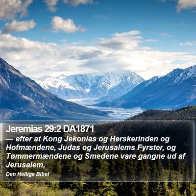 Jeremias 29:2 DA1871 Bible Verse Image