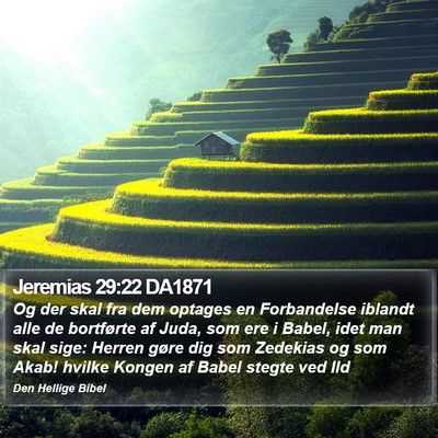 Jeremias 29:22 DA1871 Bible Verse Image