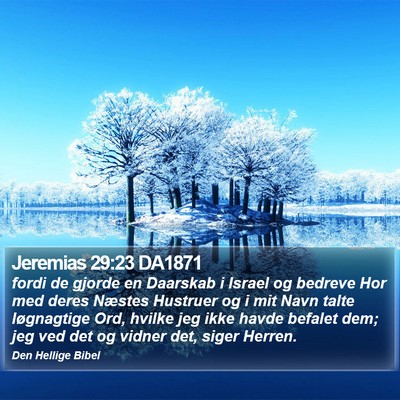 Jeremias 29:23 DA1871 Bible Verse Image