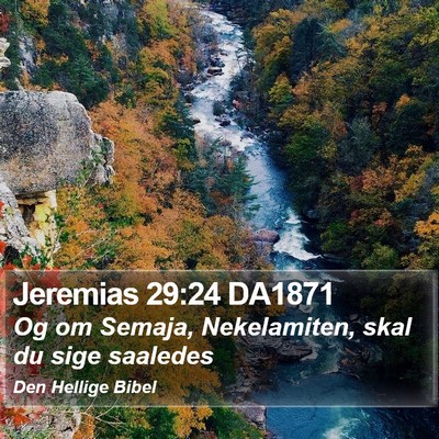 Jeremias 29:24 DA1871 Bible Verse Image