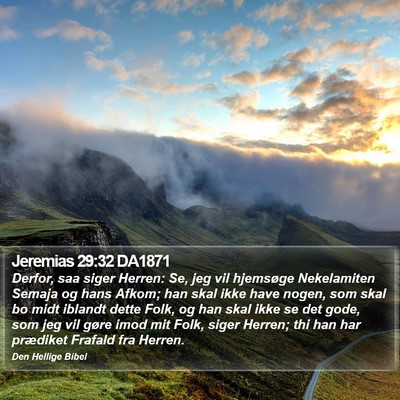 Jeremias 29:32 DA1871 Bible Verse Image