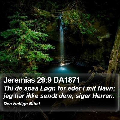 Jeremias 29:9 DA1871 Bible Verse Image
