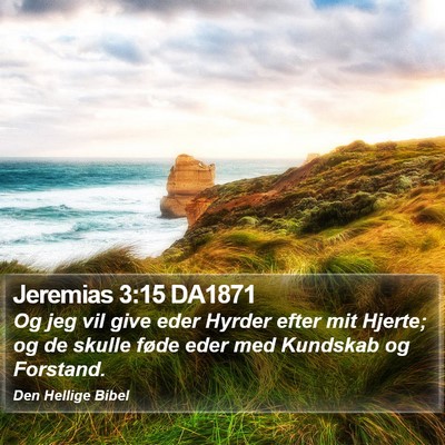 Jeremias 3:15 DA1871 Bible Verse Image