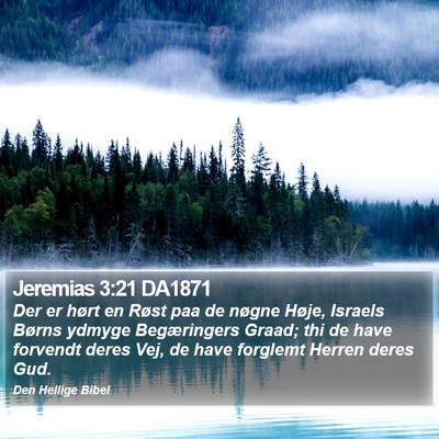 Jeremias 3:21 DA1871 Bible Verse Image