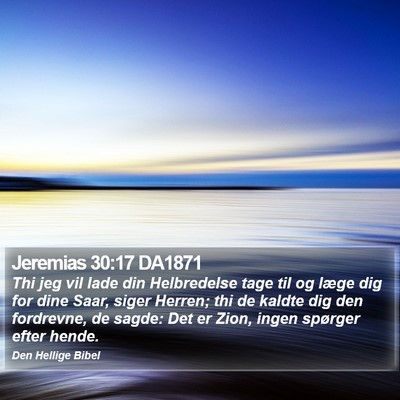 Jeremias 30:17 DA1871 Bible Verse Image