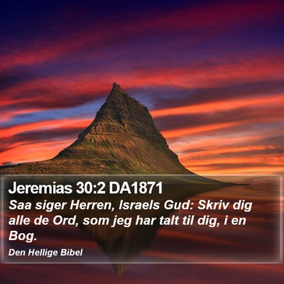 Jeremias 30:2 DA1871 Bible Verse Image