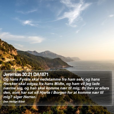 Jeremias 30:21 DA1871 Bible Verse Image