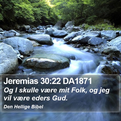 Jeremias 30:22 DA1871 Bible Verse Image