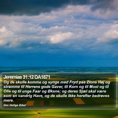 Jeremias 31:12 DA1871 Bible Verse Image