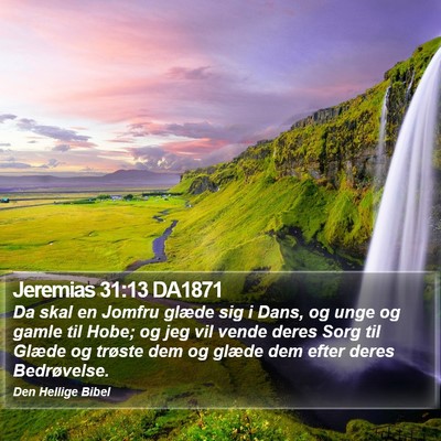Jeremias 31:13 DA1871 Bible Verse Image