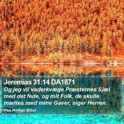 Jeremias 31:14 DA1871 Bible Verse Image
