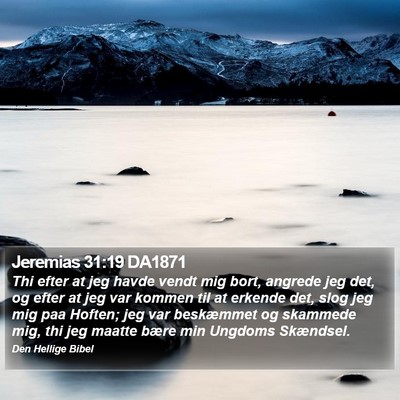 Jeremias 31:19 DA1871 Bible Verse Image