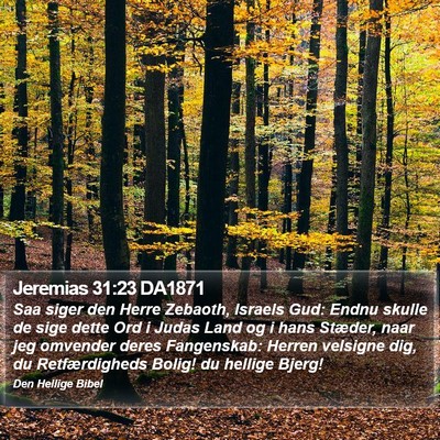 Jeremias 31:23 DA1871 Bible Verse Image