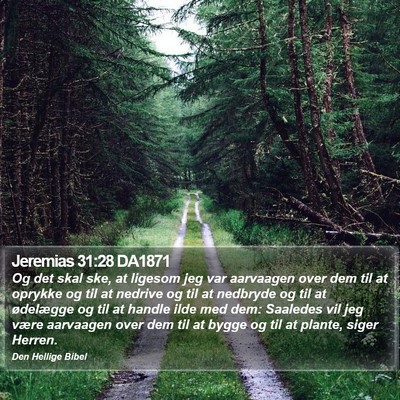 Jeremias 31:28 DA1871 Bible Verse Image