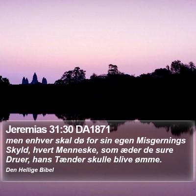 Jeremias 31:30 DA1871 Bible Verse Image