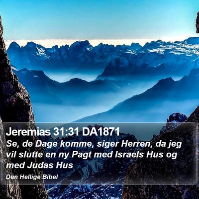 Jeremias 31:31 DA1871 Bible Verse Image