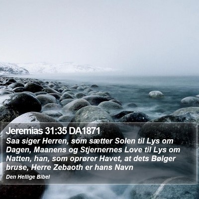Jeremias 31:35 DA1871 Bible Verse Image