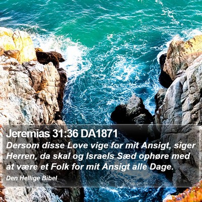 Jeremias 31:36 DA1871 Bible Verse Image