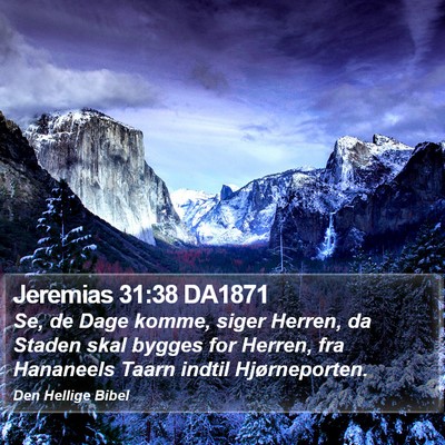 Jeremias 31:38 DA1871 Bible Verse Image