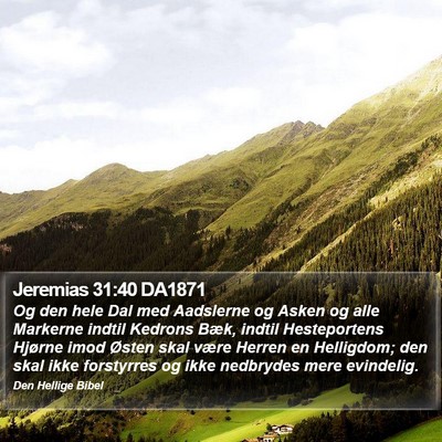 Jeremias 31:40 DA1871 Bible Verse Image