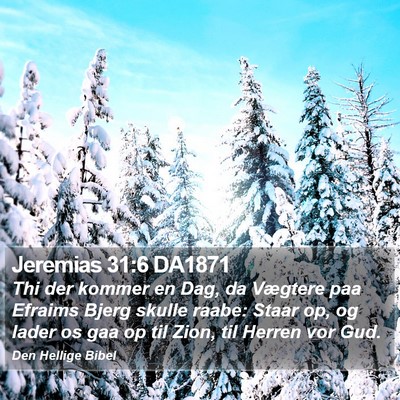 Jeremias 31:6 DA1871 Bible Verse Image