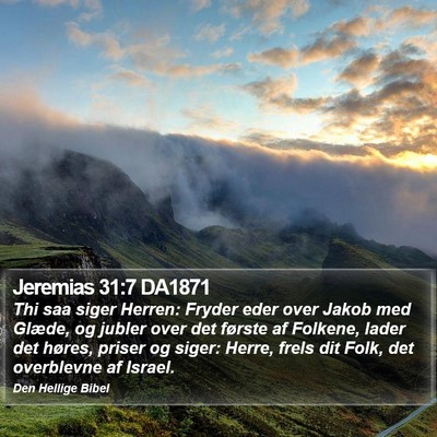 Jeremias 31:7 DA1871 Bible Verse Image