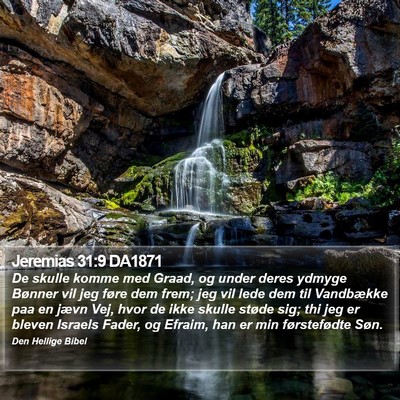Jeremias 31:9 DA1871 Bible Verse Image