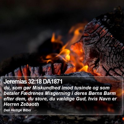 Jeremias 32:18 DA1871 Bible Verse Image