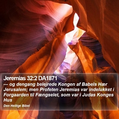 Jeremias 32:2 DA1871 Bible Verse Image