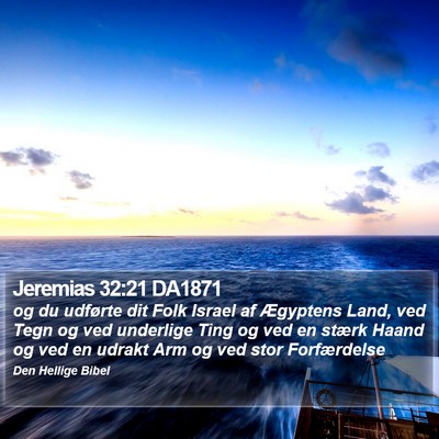 Jeremias 32:21 DA1871 Bible Verse Image