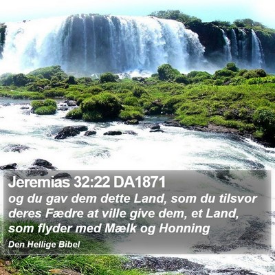 Jeremias 32:22 DA1871 Bible Verse Image